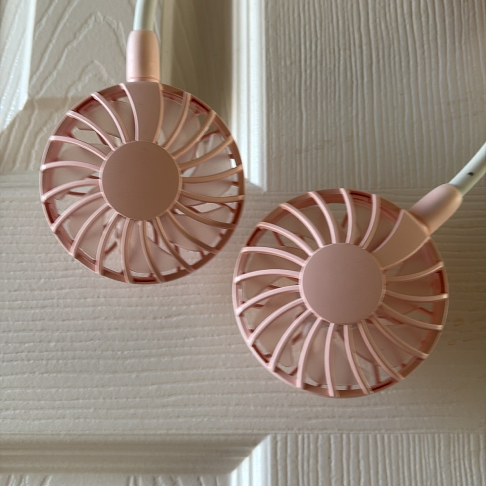 Portable Pink Neck Fan - Picture 5 of 5